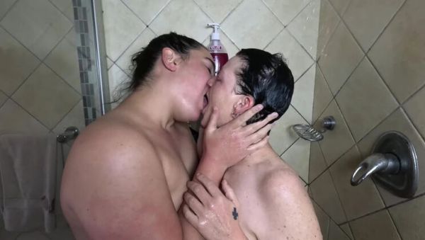 Amateur Lesbian Shower Fun with Mature and Young BBW Soaping Up and Orgasm - porntry.com - South Africa on v0d.com