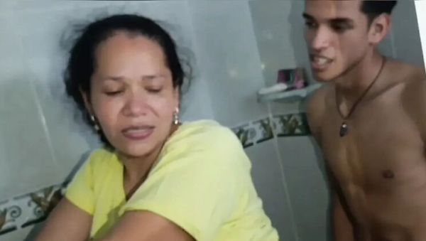 Stepmom Fucks Stepdaughter's Boyfriend in Bathroom - Big Cock MILF Sex - xxxfiles.com - Venezuela - Spain - Japan - Colombia on v0d.com