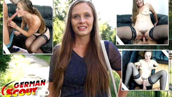 German Scout Casting: Natural Hairy Pussy Andrea Squirts Hard in Public Pickup - xxxfiles.com - Germany on v0d.com