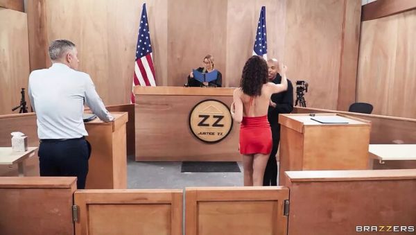 Luna Baby Kylie Rocket Threesome Courtroom Blowjob & Cumshot - xxxfiles.com - Britain on v0d.com