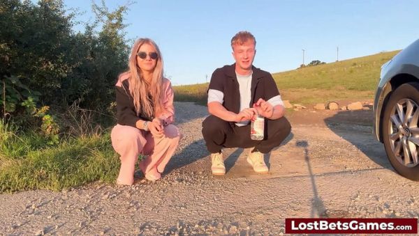 Amateur Teen POV: Lost Bet Bottle Flip Game Leads to Hot Blowjob & Handjob Action - porntry.com - Britain on v0d.com