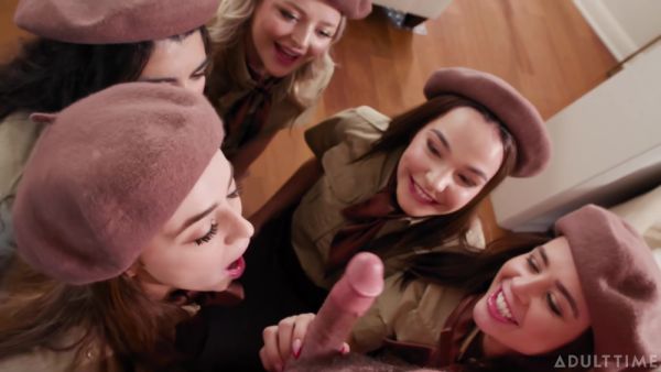Kylie Rocket And Charles Dera In These Five Horny Teens 18+ Want To Take Their Virginity! - videohdzog.com on v0d.com