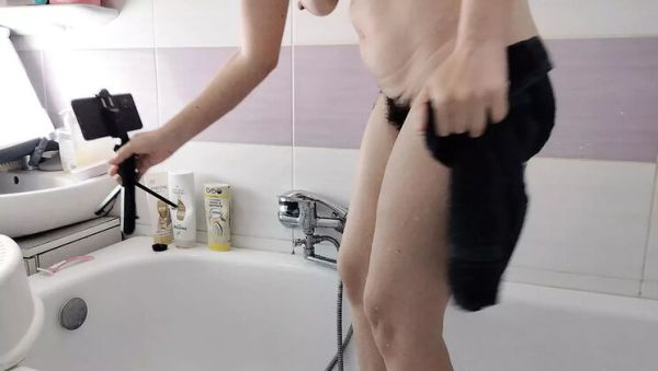Hairy Latina Wife Shaves Pussy Solo - Big Tits & Ass Amateur MILF - veryfreeporn.com - Japan on v0d.com