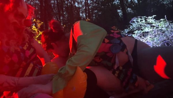Freaky Clown Party with EdgesOfReality - Big Tits Outdoor Fetish Group Sex - porntry.com - Britain - Denmark on v0d.com