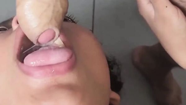 Pietro Montoya's Stepdaughter Deep Throat Gagging Until Cum Swallow in Boxers - porntry.com on v0d.com