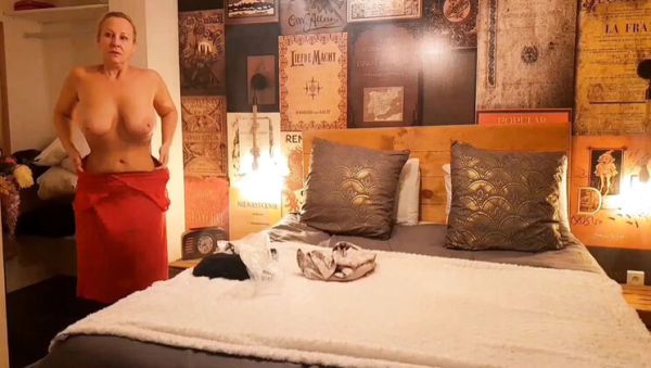 Amateur Blonde MILF Selena701 Footjob Fun in Tights - veryfreeporn.com on v0d.com
