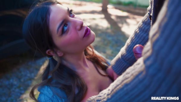 Christian Clay - Brunette Teen 18+ Agatha Shays Roadside Fuck - upornia.com on v0d.com