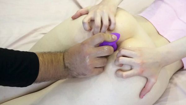 First Time Teen Butt Plug Anal Stretching Fingering Adventure - porntry.com on v0d.com