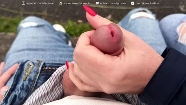 Super Risky Public Handjob on a Bench and Pier - SlipCouple Outdoor Adventure - porntry.com on v0d.com