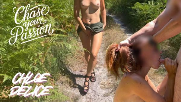 French MILF Chloe Delice Outdoor Blowjob and Cumshot on Tits - veryfreeporn.com - France on v0d.com
