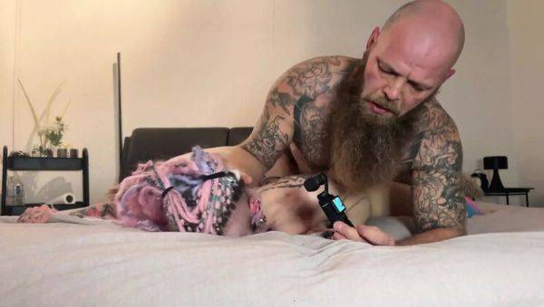 Daddy Roughly Anal Fucks Tattooed MILF in HD - veryfreeporn.com on v0d.com