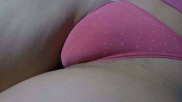 Inmymound Teases in Panties, Reveals Hairy Puffy Pussy on Bed - Panty Fetish & Tight Pussy Play - xxxfiles.com on v0d.com