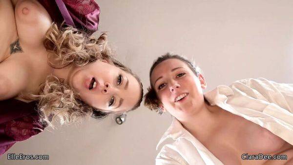 Clara Dee Sissy Dress-Up Spitroast with Elle Eros - Virtual Sex & Pegging Fun - xxxfiles.com on v0d.com