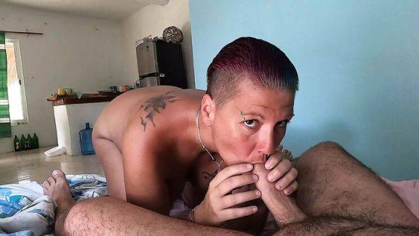 Beky Carril Swallows Cum After Hot Blowjob - POV Cum in Mouth - xxxfiles.com on v0d.com