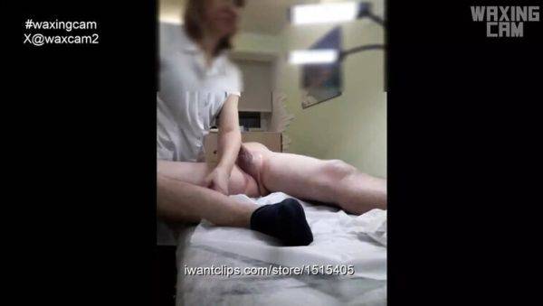 Waxing Male Nurse Handjob with Huge Cumshot - Real Cam CFNM Show - veryfreeporn.com on v0d.com