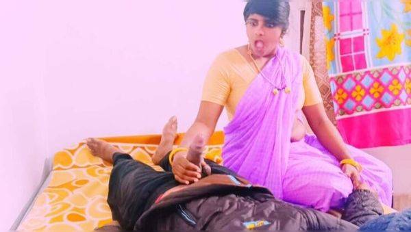 Telugu Stepmom Fucks Step Son Hard with Big Long Dick - Dirty Talk & Saree Aunty Action - porntry.com - India on v0d.com