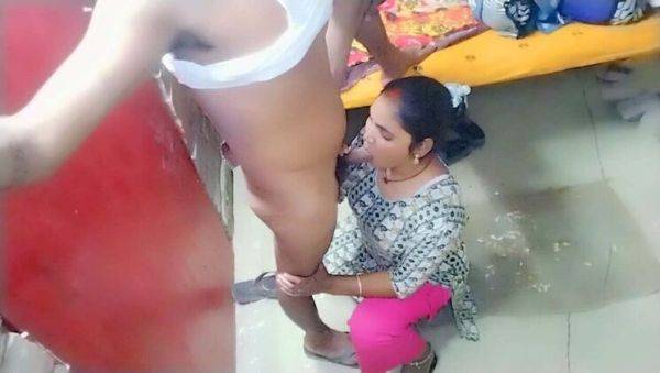 Desi Bhabhi Sucks Dick and Fucks Doggy Style in Hot Indian Sex Scene - porntry.com - India on v0d.com