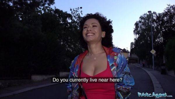 Stacy Bloom Outdoor Fuck in Red Dress - Hairy Pussy Public Sex - xxxfiles.com on v0d.com