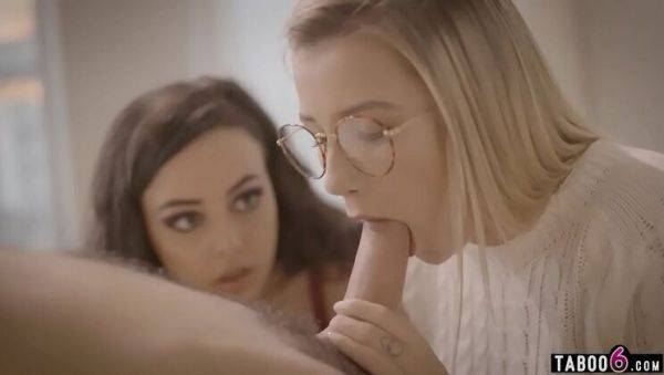 Stepsister's Friend Takes Whitney Wright's Virginity in Hot Threesome - porntry.com on v0d.com