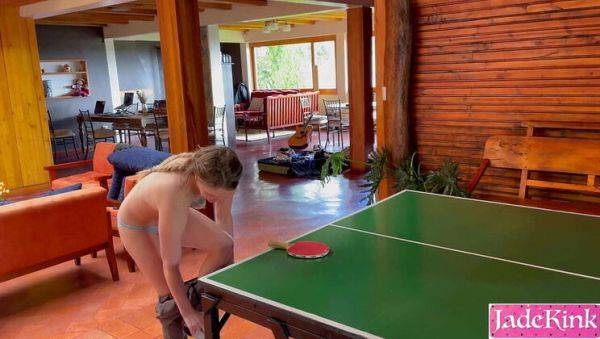 Stepsister Loses Ping Pong Game and Gets Fucked Hard on the Table - JadeKink - veryfreeporn.com on v0d.com