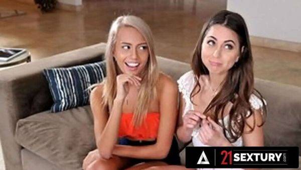 Riley Reid & Janice Griffith Give Stepdad Sloppy Double Blowjob in Steamy Threesome - xxxfiles.com on v0d.com