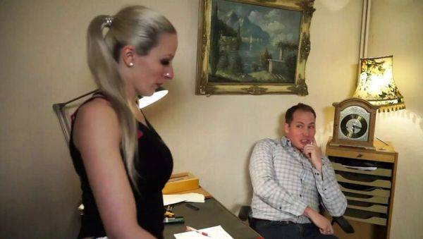 Blonde Office Slut Blanche Bradburry Gets Fucked Hard in All Holes by Horny Boss - xxxfiles.com on v0d.com