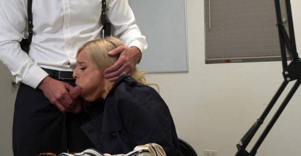 Sensual MILF with stunning ass lets manager finish on her tits after a rough office fuck - xbabe.com on v0d.com