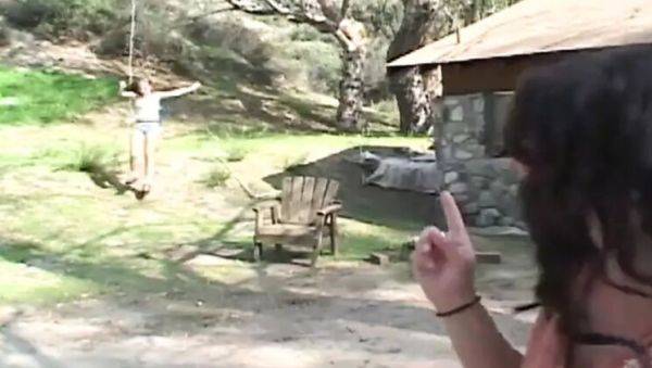 Horny Teens Jamie Elle & Ariana Jollee Share Johnny Thrust's Cock in Hot Outdoor Threesome - veryfreeporn.com on v0d.com
