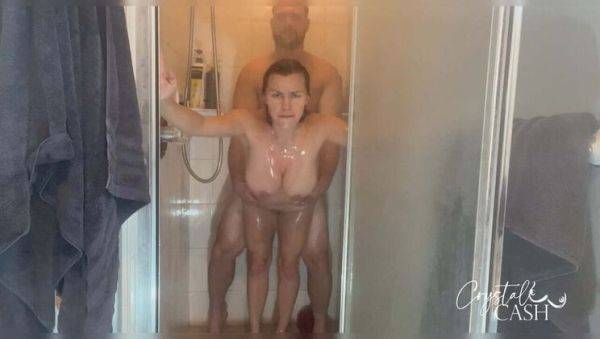 Hot Blonde MILF Fucked Hard in Shower Until She Cums - veryfreeporn.com - Usa on v0d.com
