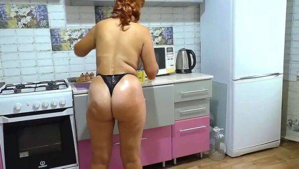 Step Mom in Thong Gives Gentle Blowjob and Anal to Step Son - Homemade MILF Action - porntry.com on v0d.com