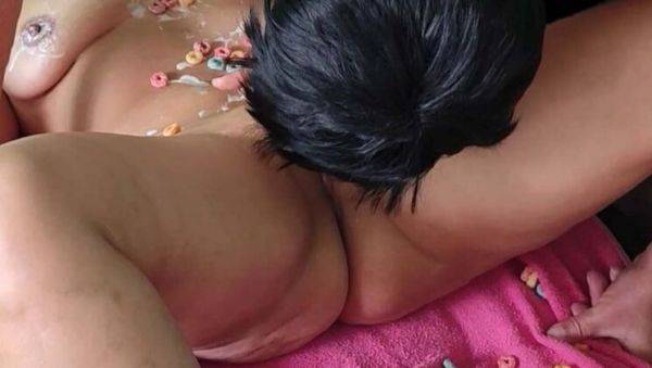 Big Tits MILF Garabas and Olpr Enjoy Oral Fun on Coral Beach in 4K - porntry.com on v0d.com