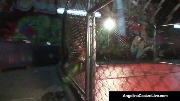 Cuban BBW Angelina Castro Slams BBC in Cage Match - hotmovs.com - Cuba on v0d.com