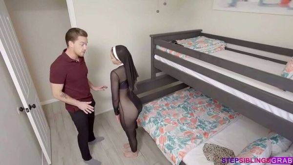 Kenzie Madison Wild Stepbrother Fuck with Blowjob and Deepthroat - porntry.com on v0d.com