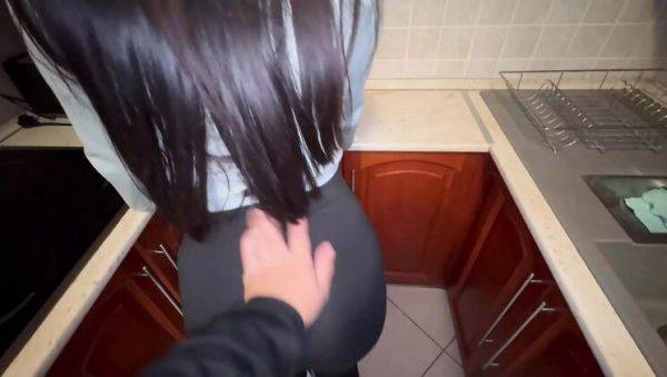 Woke Up to Stepsister in Leggings and Fucked Her Hard in the Kitchen - AmayaMori - xxxfiles.com - Hungary on v0d.com