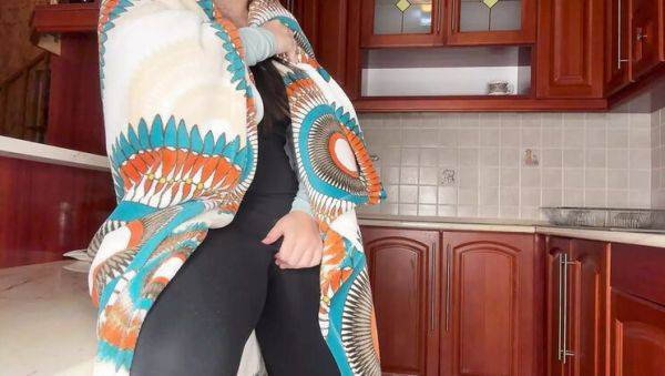 Step Sister Amaya Mori Makes Tea and Fingers Herself to Orgasm in Kitchen - Big Ass Latina Teen HD - porntry.com - Hungary on v0d.com