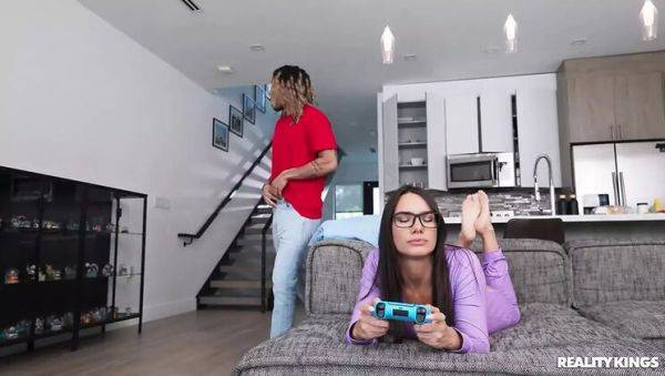 Gamer Girl Anal Threesome with Big Tits Brunette - Reality Kings HD - veryfreeporn.com on v0d.com