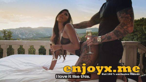 Horny Brunette Andrea Retali Fucks Hard in Outdoor Sunset Scene - HD Porn with Nestor Zarc - porntry.com on v0d.com