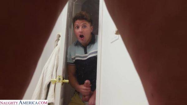 Sexy Blonde Milf Takes Her Stepsons Best Friends Big Cock - Jenna Starr - videomanysex.com on v0d.com