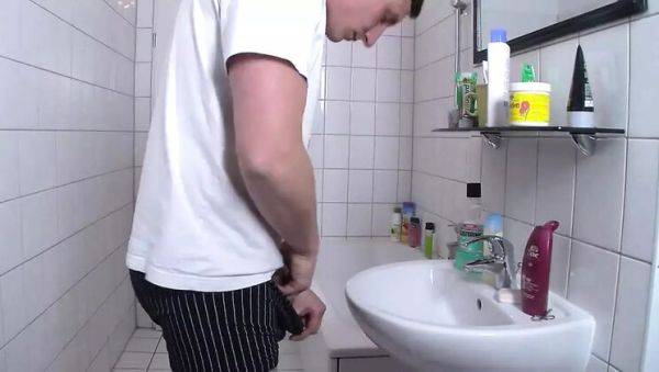 Young Girl Sucks Big Cock in Bathroom - Mature Pussy Fucking with Jason Steel - porntry.com - Germany on v0d.com