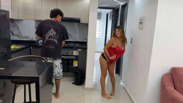 Pregnant Stepsister Seduces Me for Hardcore Fucking and Tit Cumshot - Gabriela Wish - porntry.com on v0d.com