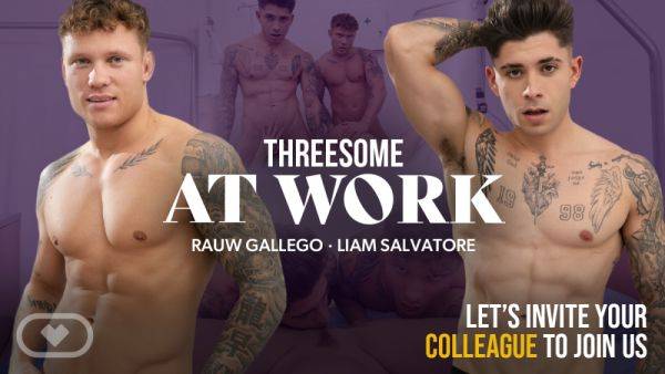 Threesome at Work - txxx.com on v0d.com