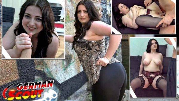 Curvy German Teen Elisa18 with Big Ass and Saggy Tits Fucks Hard in Casting Scene - veryfreeporn.com - Germany on v0d.com