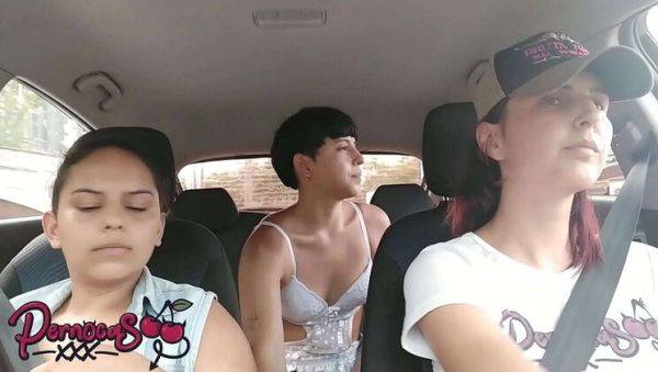Passenger Wife Almost Caught in Roadside Threesome - Full Video on RED - veryfreeporn.com on v0d.com