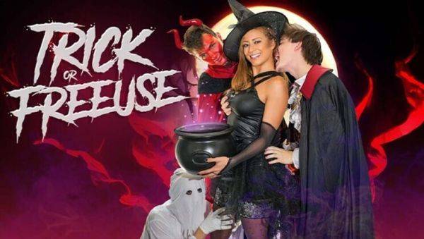 Busty Stepmom Cassie Del Isla Fucked Hard by Three Stepsons in Halloween Costumes - FreeUse Orgy - porntry.com on v0d.com