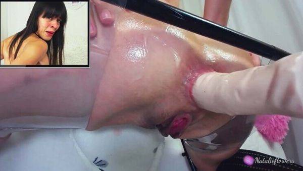 Natalie Flowers Gets Her Tight Ass Destroyed by Sex Machine - Squirting Orgasm - veryfreeporn.com on v0d.com