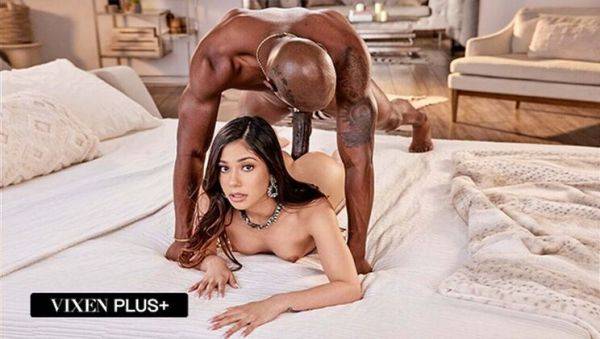 Petite Brunette Xxlayna Marie Craves Anton's Big Black Cock in Hardcore Interracial Scene - porntry.com on v0d.com