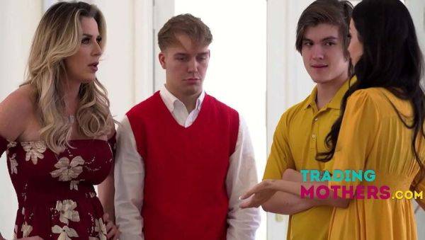 Stepmom Swap: Kayla Paige Fucks Step Sons in Wild Family Orgy - veryfreeporn.com on v0d.com