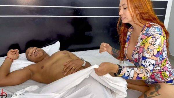 Horny Stepsister Wakes Up and Fucks Stepbrother's Big Cock - Andrea Castro & Brandon Cruz - porntry.com - Colombia on v0d.com