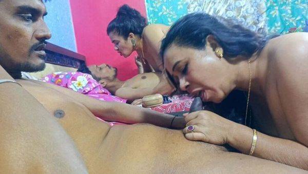 Indian Wife Swap Party: Desi Couples Dance, Drink & Hardcore Fuck with Tight Pussy - veryfreeporn.com - India on v0d.com
