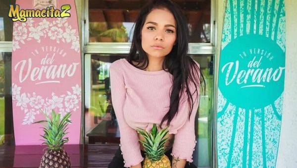 Hot Latina Teen Mila Garcia Struggles with Logan Salamanca's Big Cock - Blowjob & Hardcore POV - porntry.com - Colombia on v0d.com